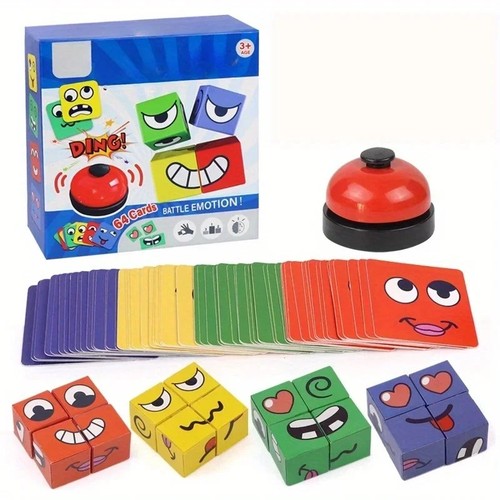 Kids face change puzzle blocks - face,