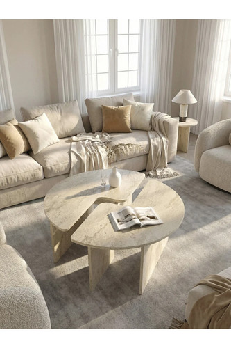 Piece puzzle coffee table - 2-piece,
