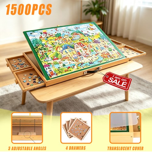 1500pcs wooden jigsaw - wooden, puzzle