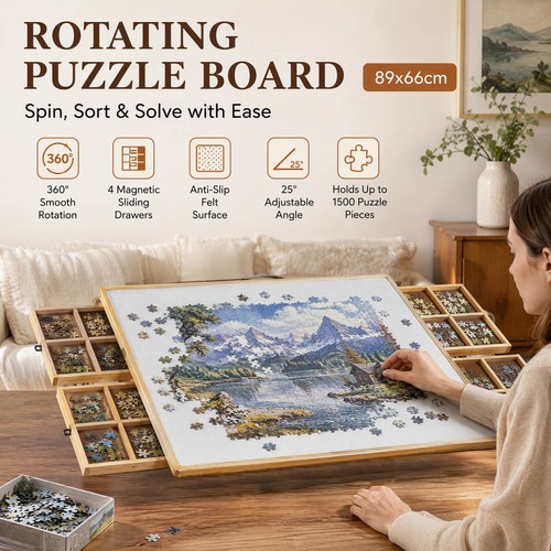 1500pcs puzzle board portable - puzzle,