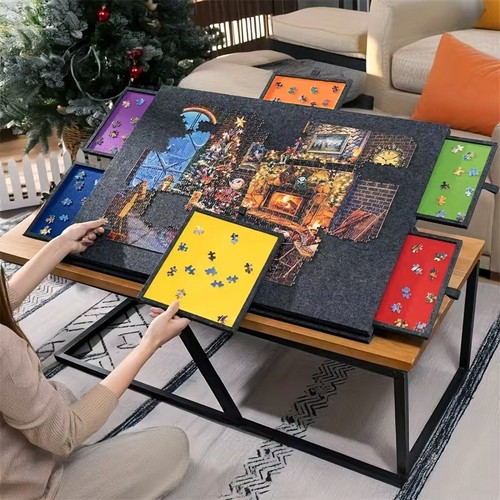 Felt jigsaw puzzle board - felt,