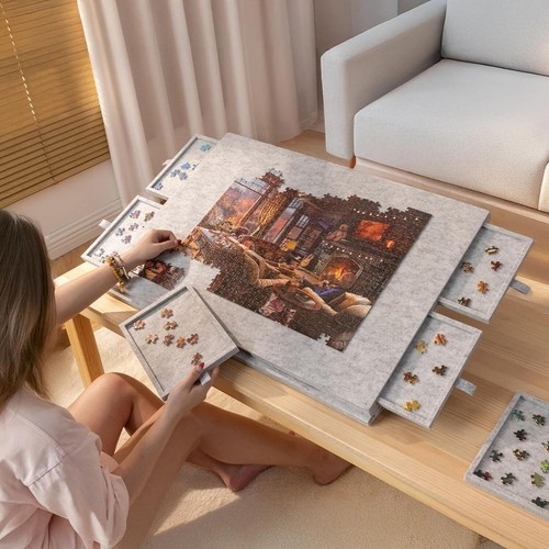 1000pcs puzzle board - board, portable
