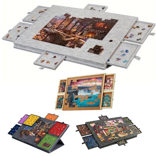 Felt jigsaw puzzle - puzzle, board