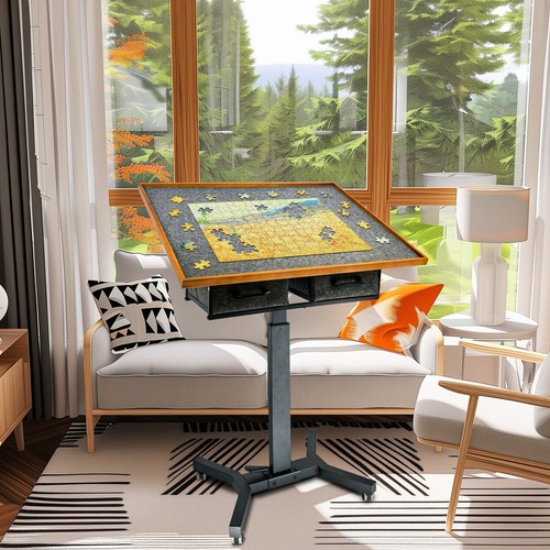 Deluxe jigsaw puzzle - puzzle, table