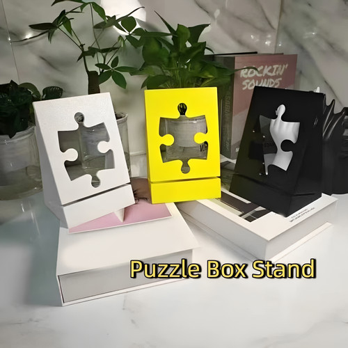 Puzzle box stand - box, photo