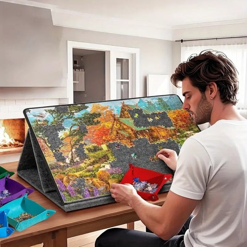 Felt jigsaw puzzle board - jigsaw,