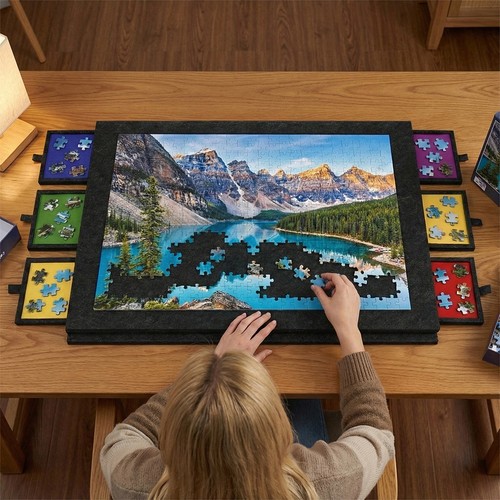 Felt jigsaw puzzle board - felt,
