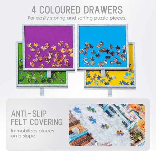 Felt jigsaw puzzle table with - felt,